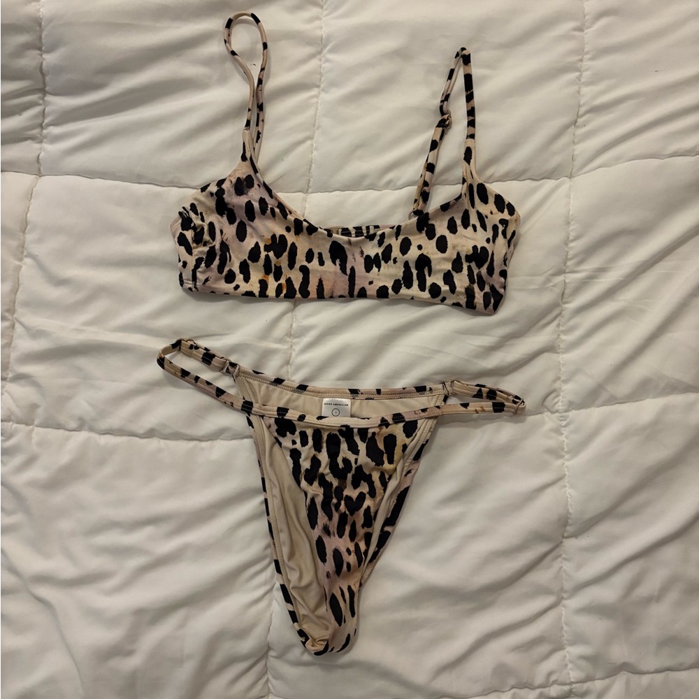 Good American Cheetah Bikini